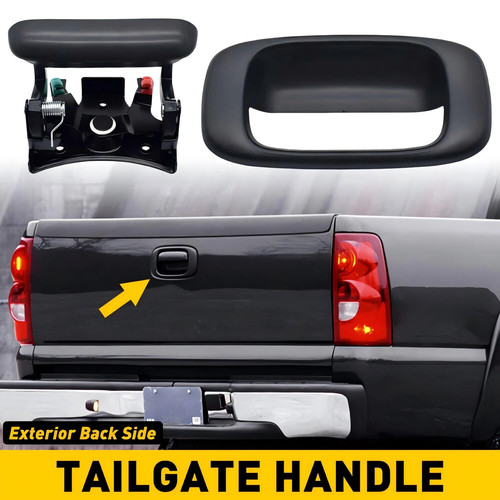 Tailgate latch handle - handle, bezel